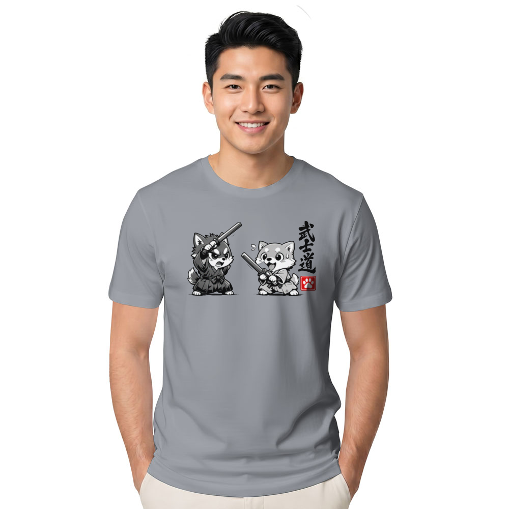 Chibi Shiba Samurai T-Shirt For Dog And Anime Lovers Playful Gifts for Men Women Boy Kids T-Shirt