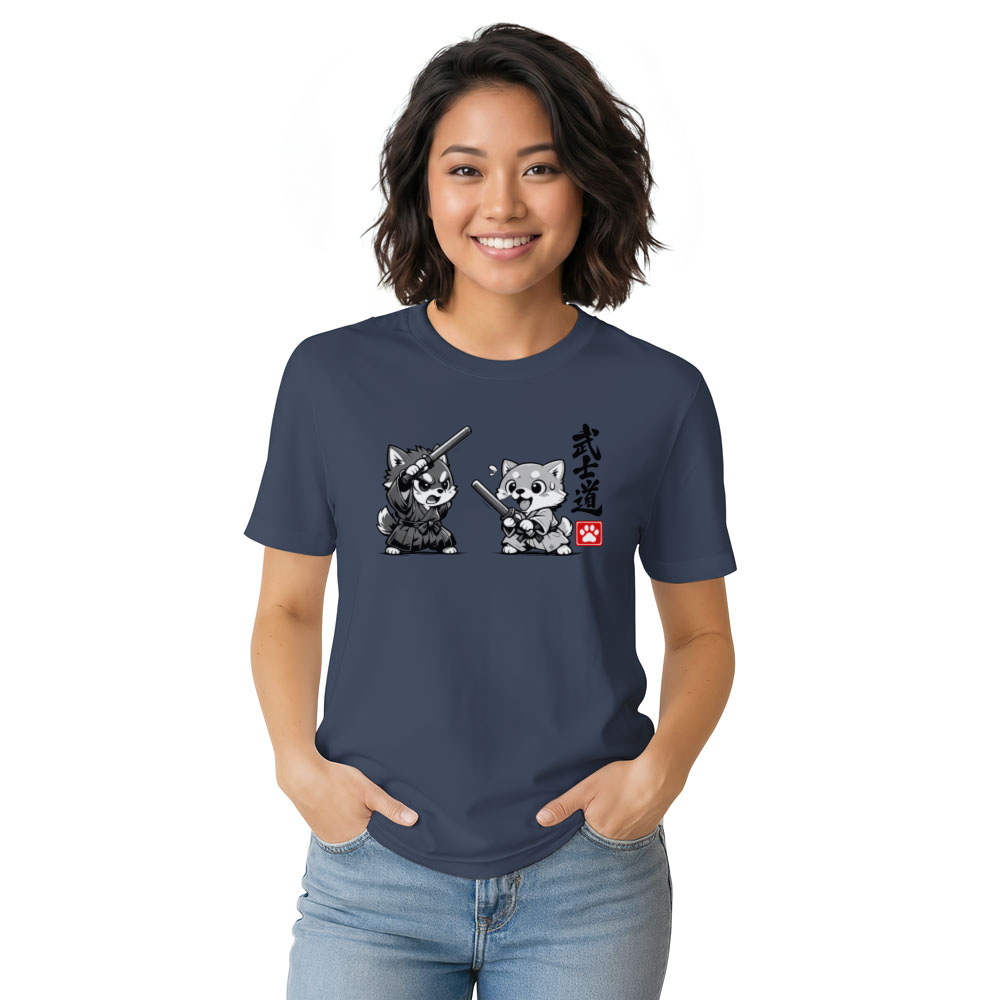 Chibi Shiba Samurai T-Shirt For Dog And Anime Lovers Playful Gifts for Men Women Boy Kids T-Shirt