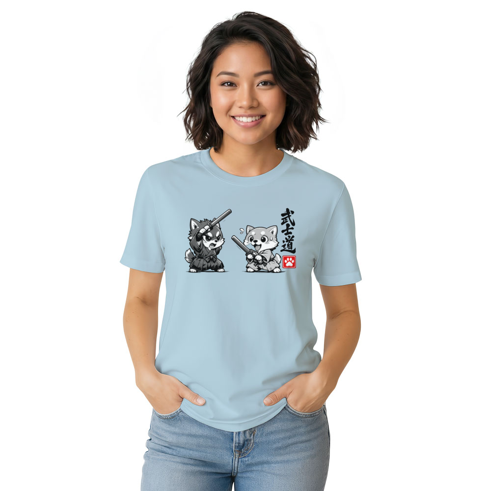 Chibi Shiba Samurai T-Shirt For Dog And Anime Lovers Playful Gifts for Men Women Boy Kids T-Shirt