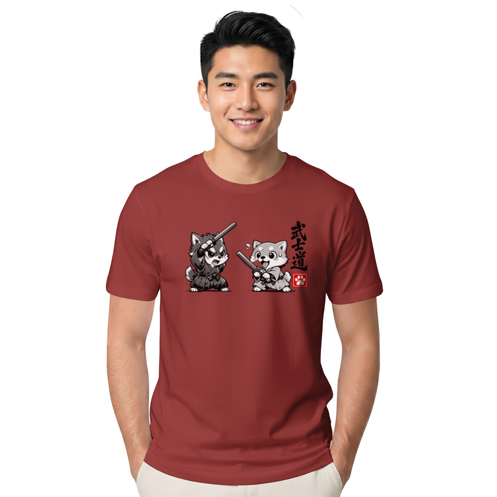Chibi Shiba Samurai T-Shirt For Dog And Anime Lovers Playful Gifts for Men Women Boy Kids T-Shirt
