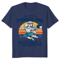 Vintage Poodle Pickleball Team T-Shirt Retro Court Humor Stylish Gifts for Men Women Boy Kids T-Shirt