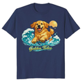 Golden Retriever Splash Vector Beach Graphic Lovely Gifts for Men Women Boy Kids T-Shirt
