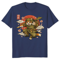 Ninja Cat Sakura Strike Vintage Japanese Graphic Whimsical Gifts for Men Women Boy Kids T-Shirt