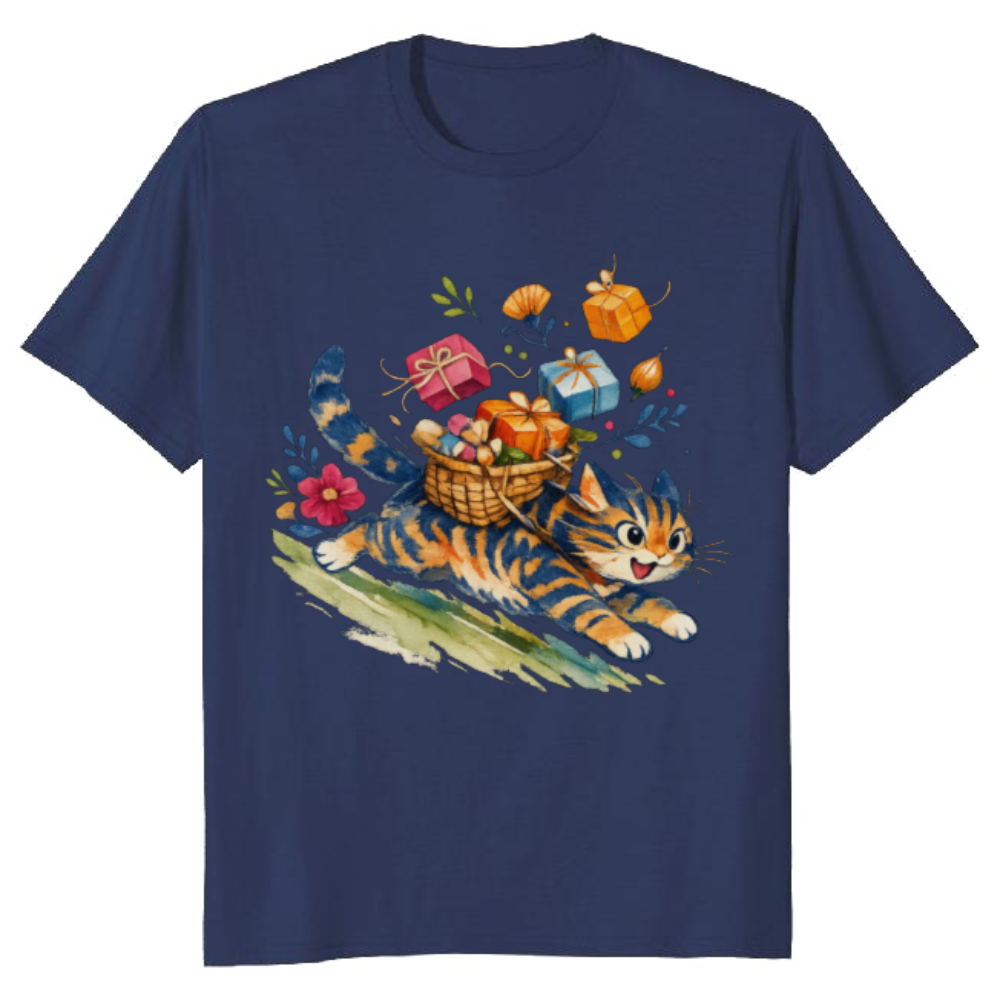 Surreal Tabby Cat T-Shirt Dreamy Gifts for Men Women Boy Kids T-Shirt