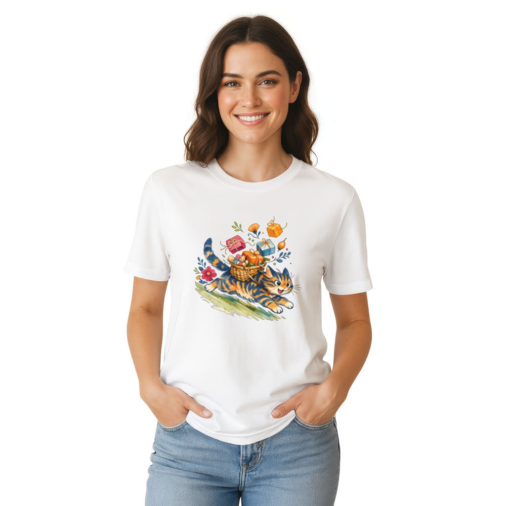 Surreal Tabby Cat T-Shirt Dreamy Gifts for Men Women Boy Kids T-Shirt