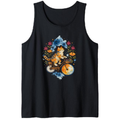 Watercolor Tabby Cat Moon Rider Tanktop Boho Celestial Tee Whimsical Gifts for Men Women Boy Kids Tanktop - Unisex