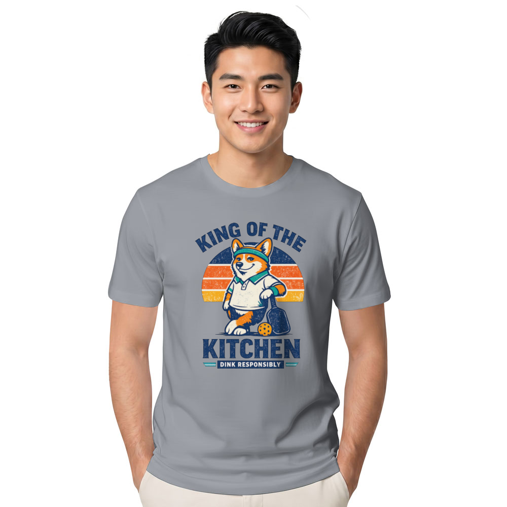 Retro Confident Corgi Pickleball Design For Players Stylish Gifts for Men Women Boy Kids T-Shirt