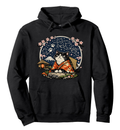 Ukiyo-e Grumpy Hermit Cat Pullover Hoodie Cozy Gifts for Men Women Boy Kids Pull over hoodie