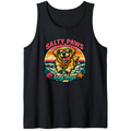 Retro Golden Retriever Surf Tank Top Beach Graphic Vintage Gifts for Men Women Boy Kids Tank Top