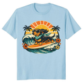 Long Boards Long Dogs Retro 70s Surf Dachshund Graphic Cute Gifts for Men Women Boy Kids T-Shirt
