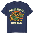 Pickleball Hustle Vintage Fluffy Golden Retriever Shirt Funny Gifts for Men Women Boy Kids T-Shirt