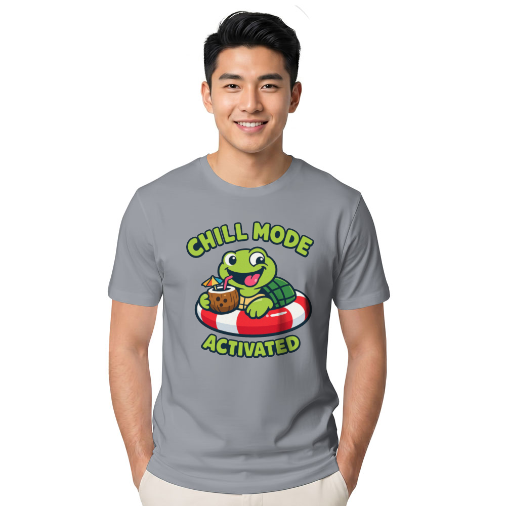 Goofy Floating Turtle Vacation Tee Playful Gifts for Men Women Boy Kids T-Shirt