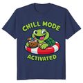 Goofy Floating Turtle Vacation Tee Playful Gifts for Men Women Boy Kids T-Shirt