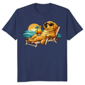 Golden Retriever Unbothered Ocean Lounge Aesthetic Tee Charming Gifts for Men Women Boy Kids T-Shirt