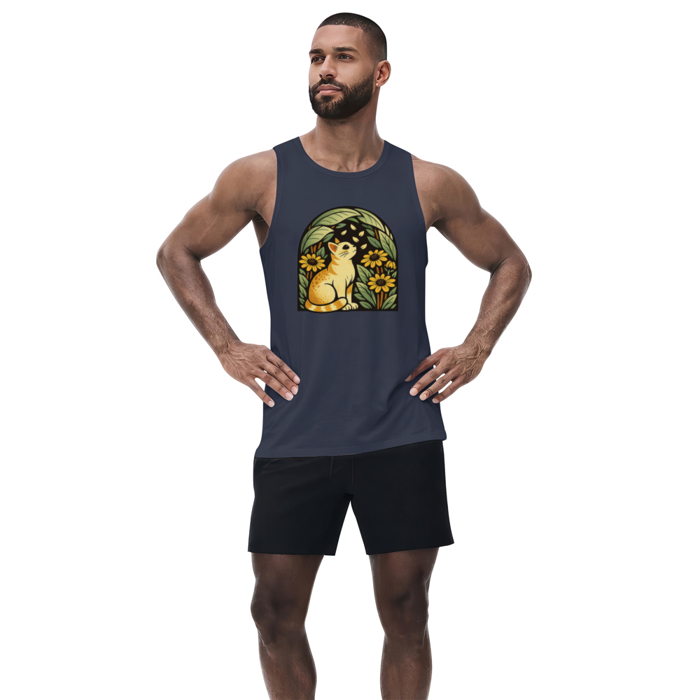 Dreaming Cat Tanktop Retro Floral Design Charming Gifts for Men Women Boy Kids Tanktop - Unisex