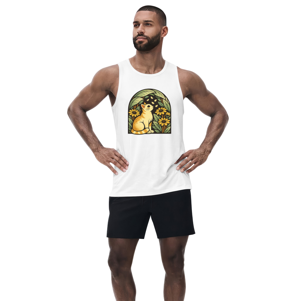 Dreaming Cat Tanktop Retro Floral Design Charming Gifts for Men Women Boy Kids Tanktop - Unisex