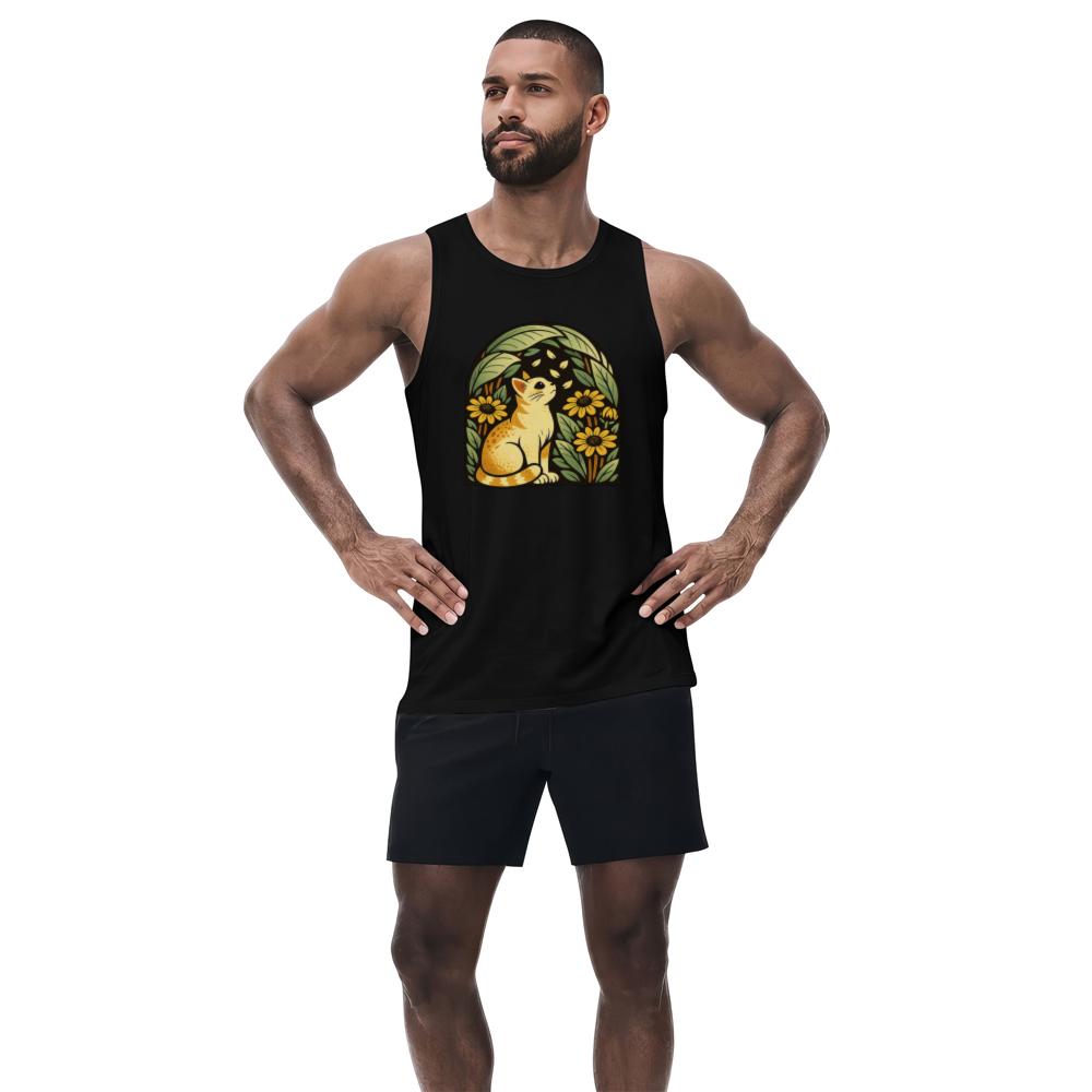 Dreaming Cat Tanktop Retro Floral Design Charming Gifts for Men Women Boy Kids Tanktop - Unisex