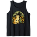 Dreaming Cat Tanktop Retro Floral Design Charming Gifts for Men Women Boy Kids Tanktop - Unisex