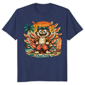 Retro Surf Watermelon Smash Cat T-Shirt Summer Beach Graphic Funny Gifts for Men Women Boy Kids T-Shirt