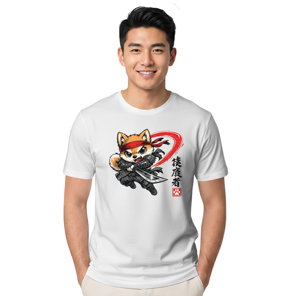 Crimson Slash Chibi Shiba Samurai Epic Gifts for Men Women Boy Kids T-Shirt