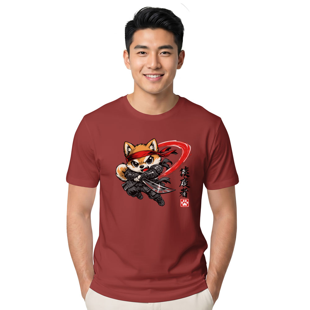 Crimson Slash Chibi Shiba Samurai Epic Gifts for Men Women Boy Kids T-Shirt