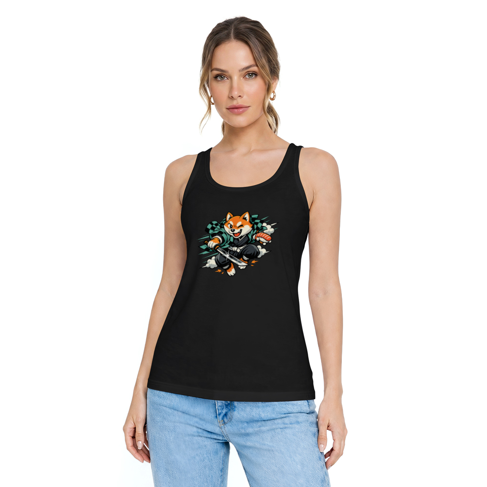 Shiba Samurai Retro Ninja Tanktop For Sneaky Dog Lovers Playful Gifts for Men Women Boy Kids Tanktop