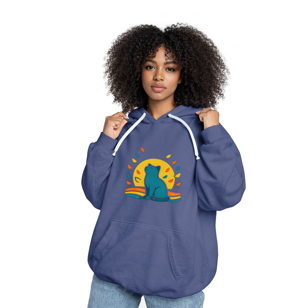 Retro Dreaming Cat Hoodie Cozy Gifts for Men Women Boy Kids Pull over hoodie