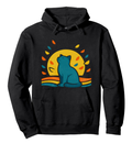 Retro Dreaming Cat Hoodie Cozy Gifts for Men Women Boy Kids Pull over hoodie