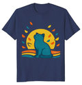 Retro Reverie Dreaming Cat 70s Minimalist Graphic Dreamy Gifts for Men Women Boy Kids T-Shirt