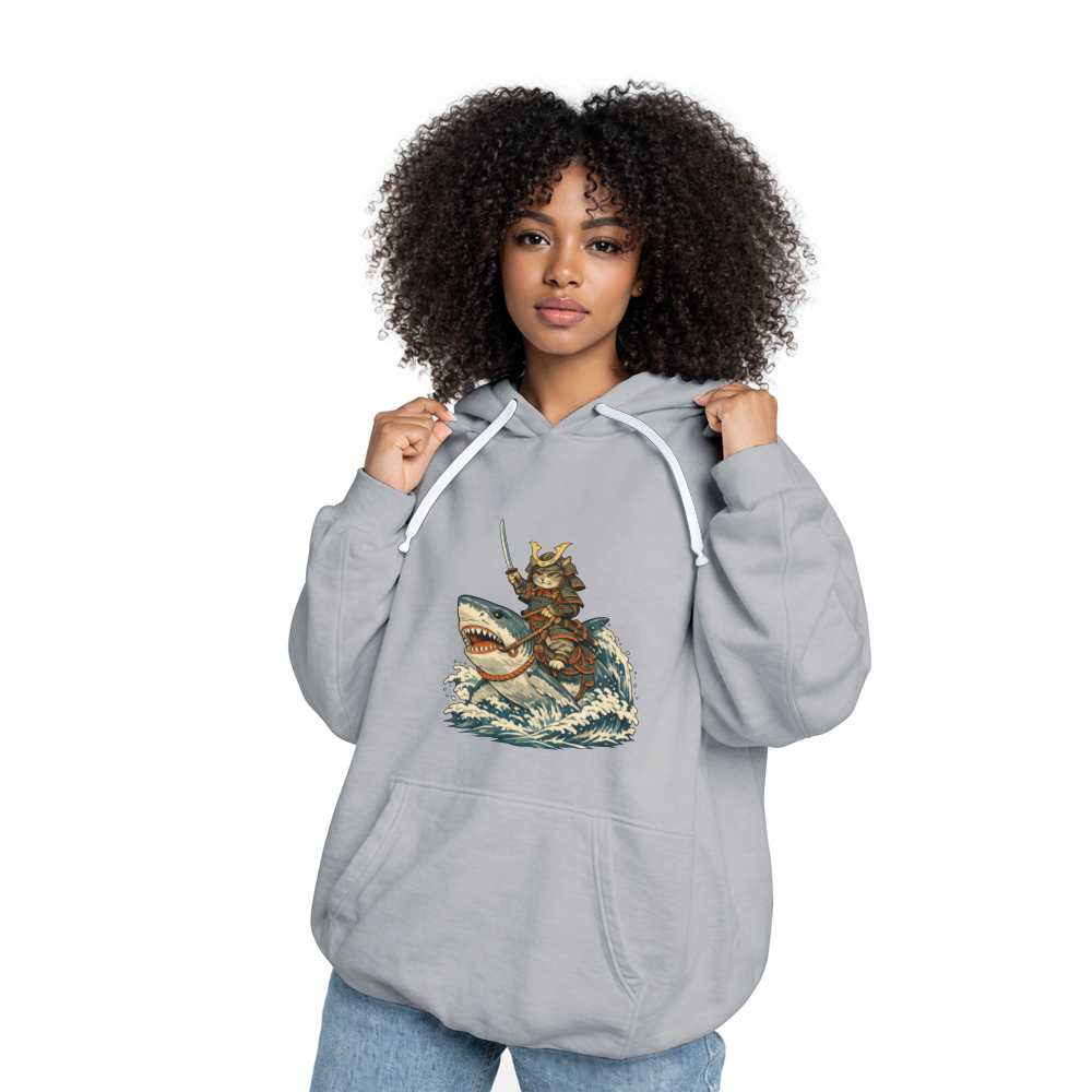 Ukiyo-e Samurai Cat Pullover Epic Gifts for Men Women Boy Kids Pull Over Hoodie
