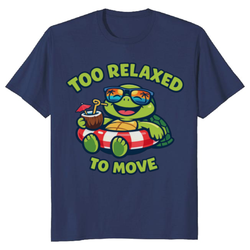 Goofy Turtle Vacation T-Shirt Chill Relaxed Gifts for Men Women Boy Kids T-Shirt