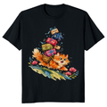 Fluffy Orange Cat T-Shirt For Cat Lovers Whimsical Gifts for Men Women Boy Kids T-Shirt
