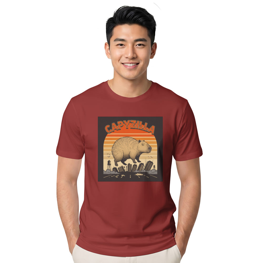 Capyzilla Vintage Capybara Tee Playful Gifts for Men Women Boy Kids T-Shirt