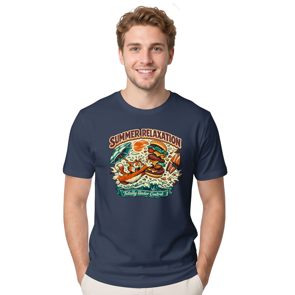 Totally Under Control Chaotic Cat Retro Summer Graphic Tee Funny Gifts for Men Women Boy Kids T-Shirt