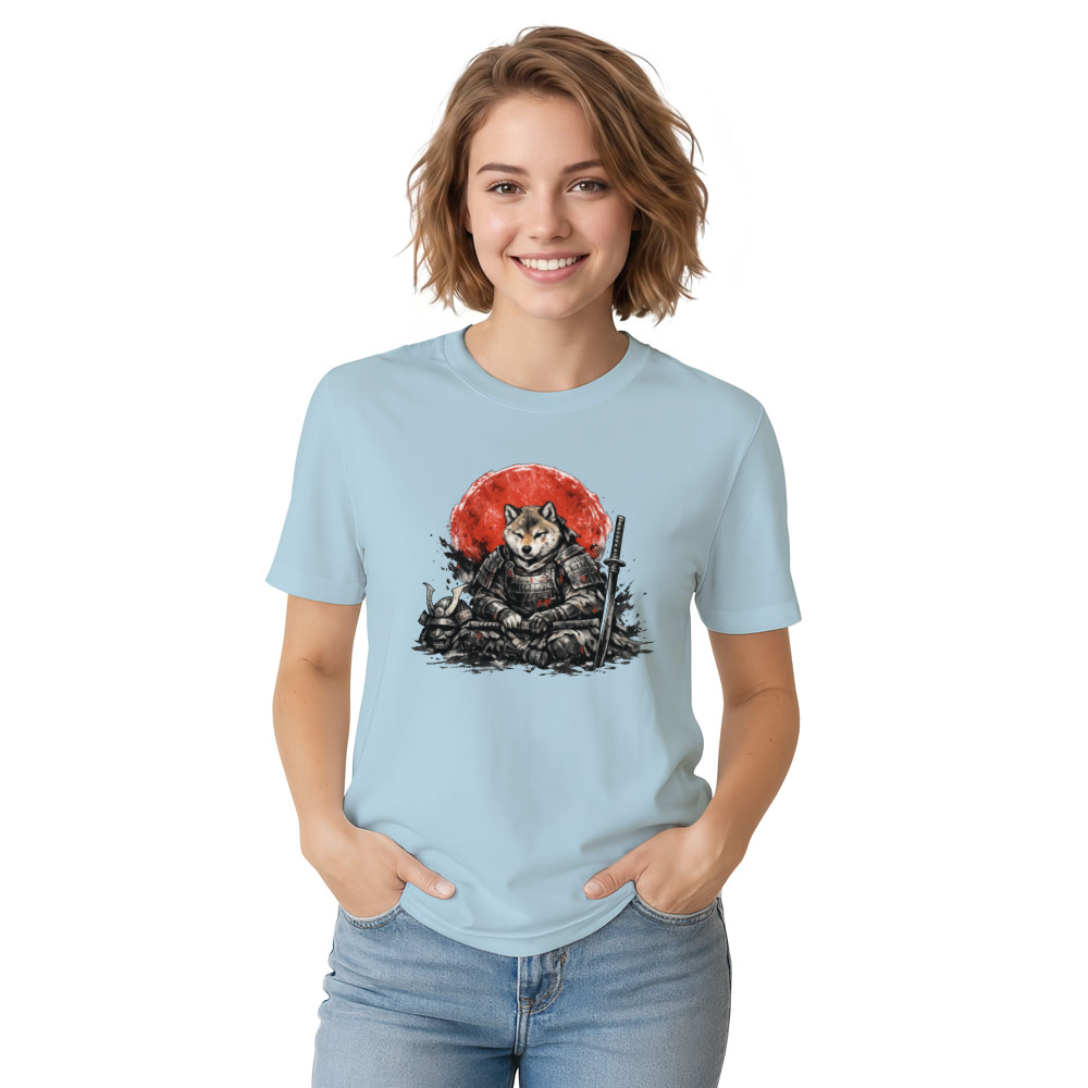 Victorious Shiba Samurai Sumi-e Graphic Tee Epic Gifts for Men Women Boy Kids T-Shirt