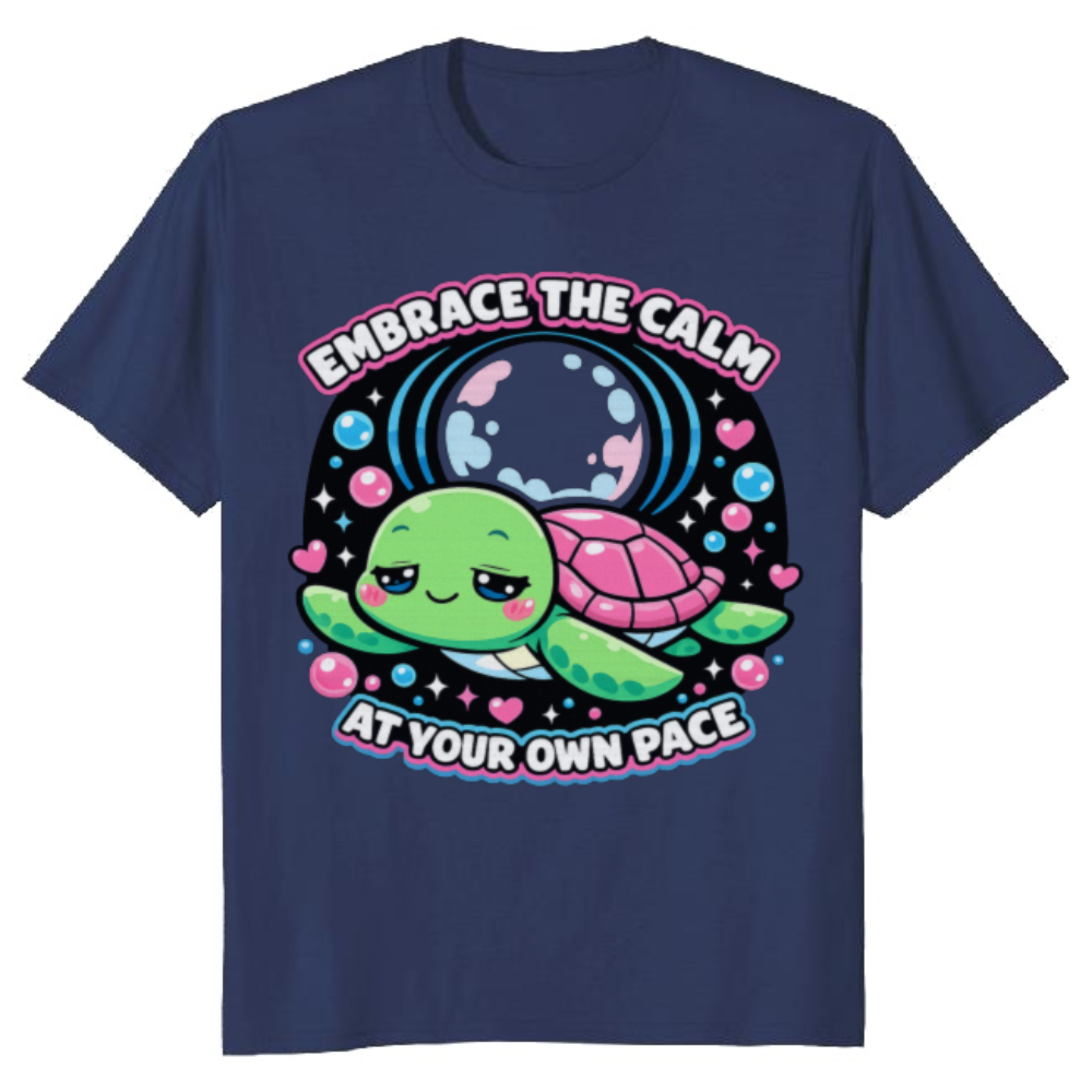 Kawaii Moonlit Dream Turtle T-Shirt Cute Gifts for Men Women Boy Kids T-Shirt