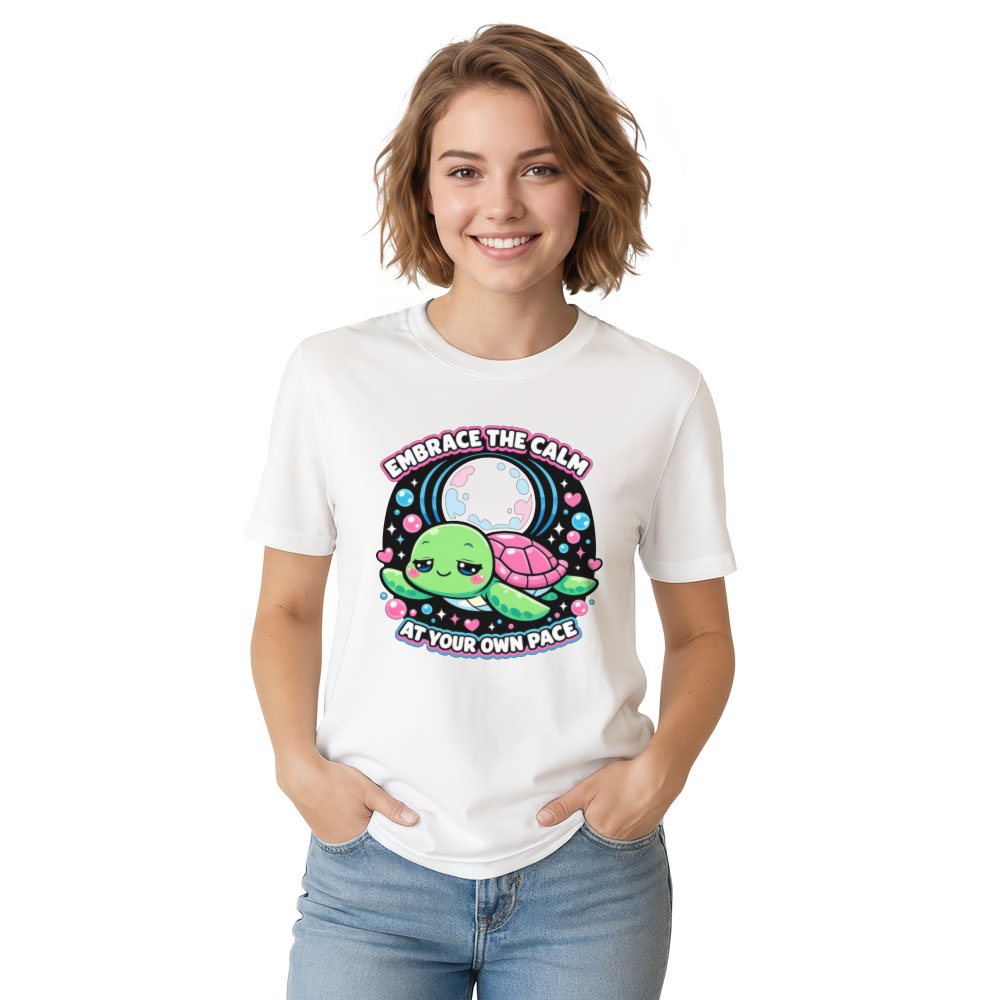 Kawaii Moonlit Dream Turtle T-Shirt Cute Gifts for Men Women Boy Kids T-Shirt