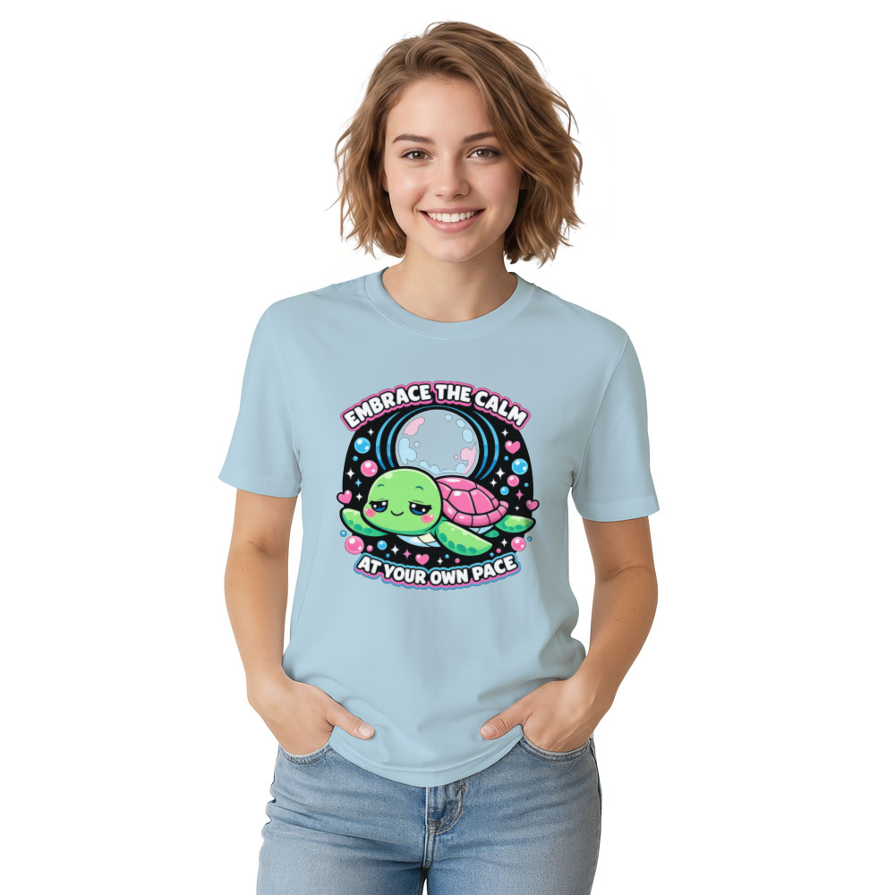 Kawaii Moonlit Dream Turtle T-Shirt Cute Gifts for Men Women Boy Kids T-Shirt