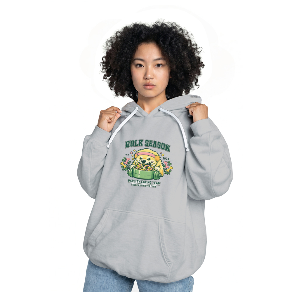 Bulk Season Golden Retriever Varsity Eating Team Hoodie, Pastel Gym Meme Pullover Funny Gifts for Men Women Boy Kids Pull Over Hoodie