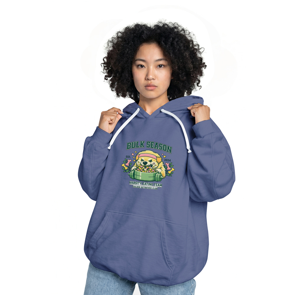 Bulk Season Golden Retriever Varsity Eating Team Hoodie, Pastel Gym Meme Pullover Funny Gifts for Men Women Boy Kids Pull Over Hoodie