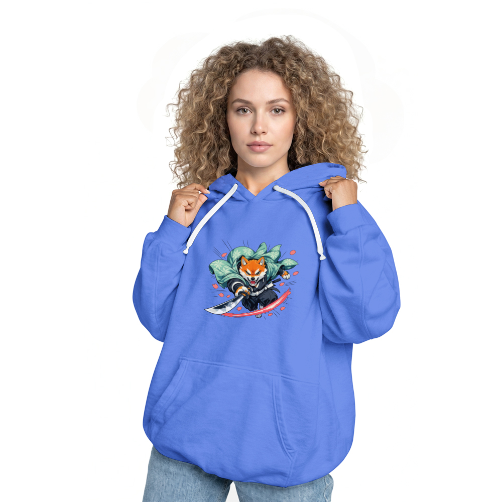 Shiba Sneak Attack Samurai Hoodie Cinematic Retro Vaporwave Streetwear Seafoam Accents Cool Gifts for Men Women Boy Kids Pull Over Hoodie