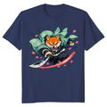 Cinematic Shiba Samurai Retro Anime Tee Epic Gifts for Men Women Boy Kids T-Shirt