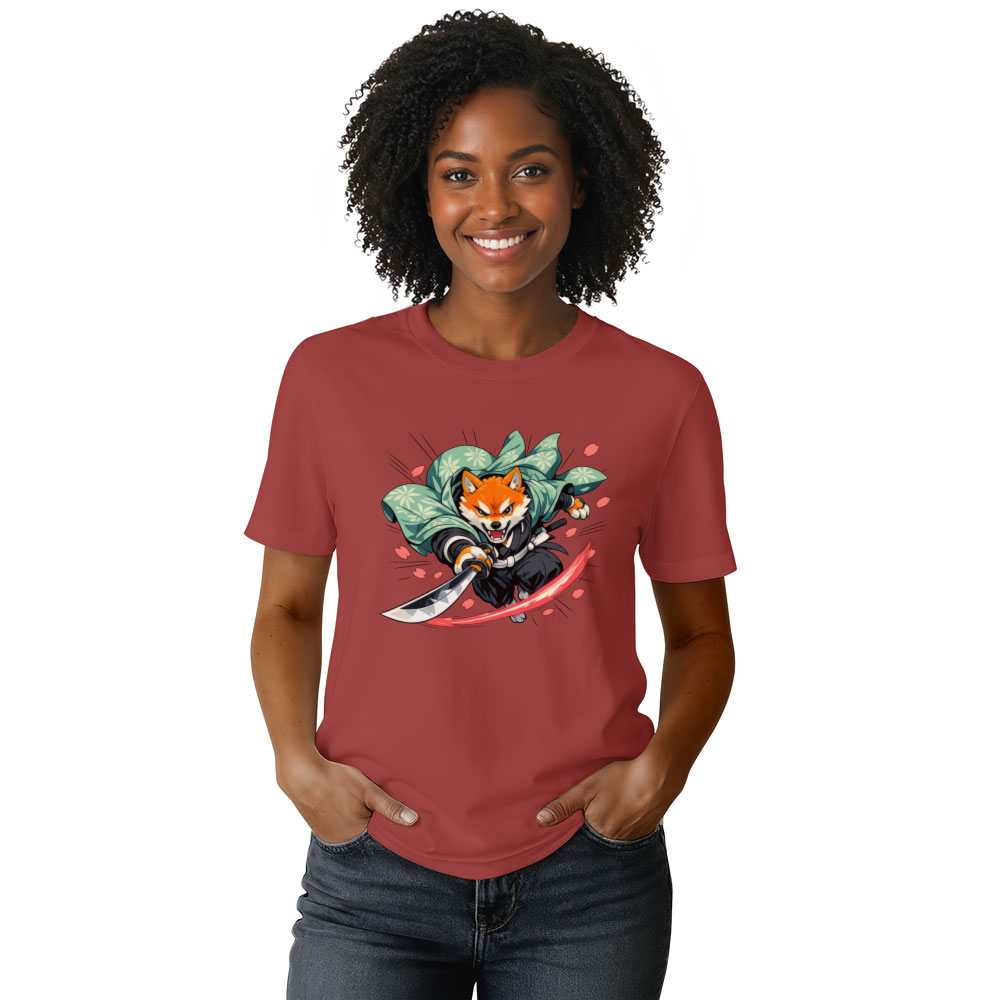 Cinematic Shiba Samurai Retro Anime Tee Epic Gifts for Men Women Boy Kids T-Shirt