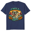 Salty Paws Retro Bulldog Surf T-Shirt, Vintage Halftone Beach Graphic, Funny Gifts for Men Women Boy Kids T-Shirt