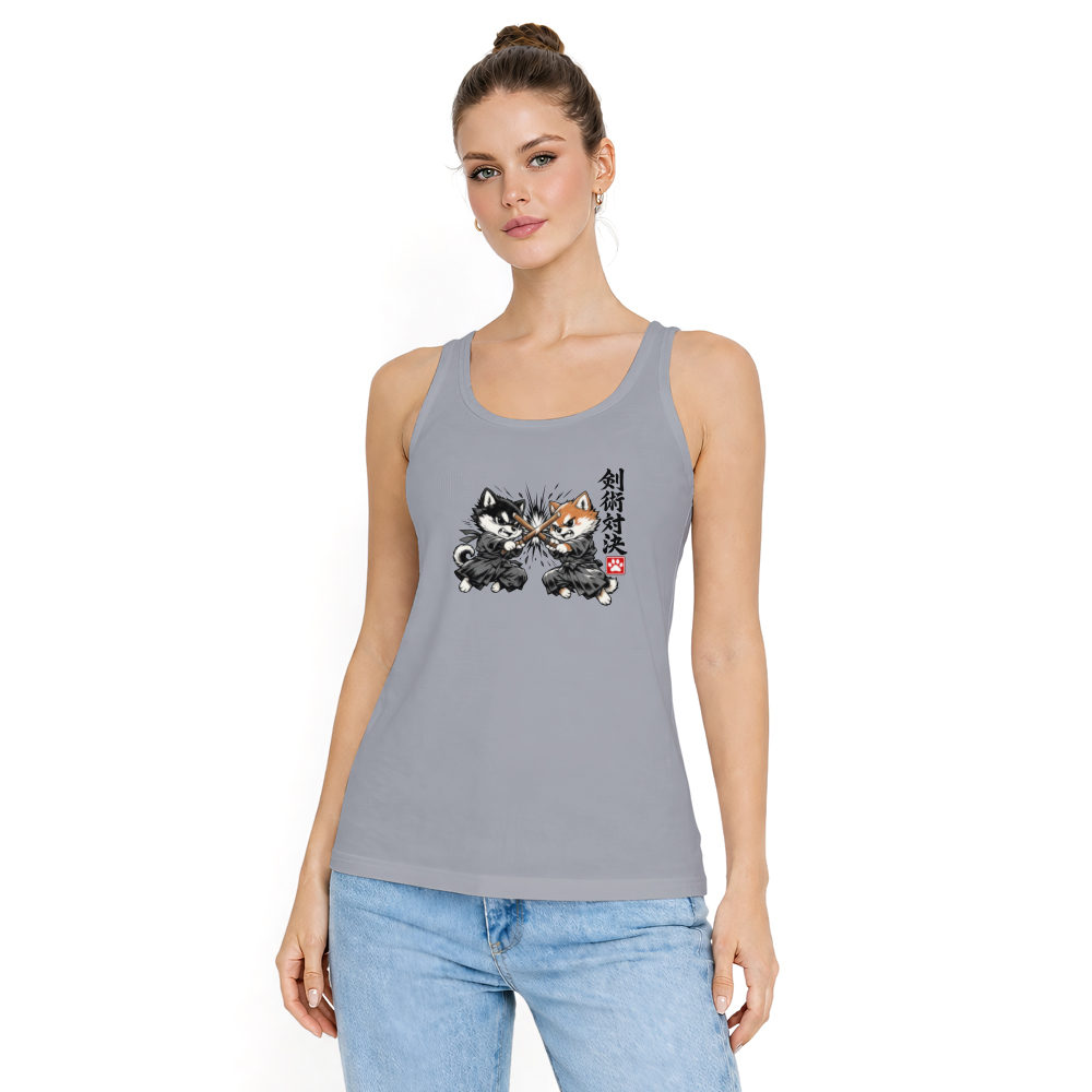 Chibi Shiba Samurai Graphic Tanktop Epic Gifts for Men Women Boy Kids Tanktop - Unisex