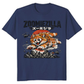 Zoomiezilla 3AM Terror Cartoon Cat Kaiju Poster Graphic Funny Gifts for Men Women Boy Kids T-Shirt
