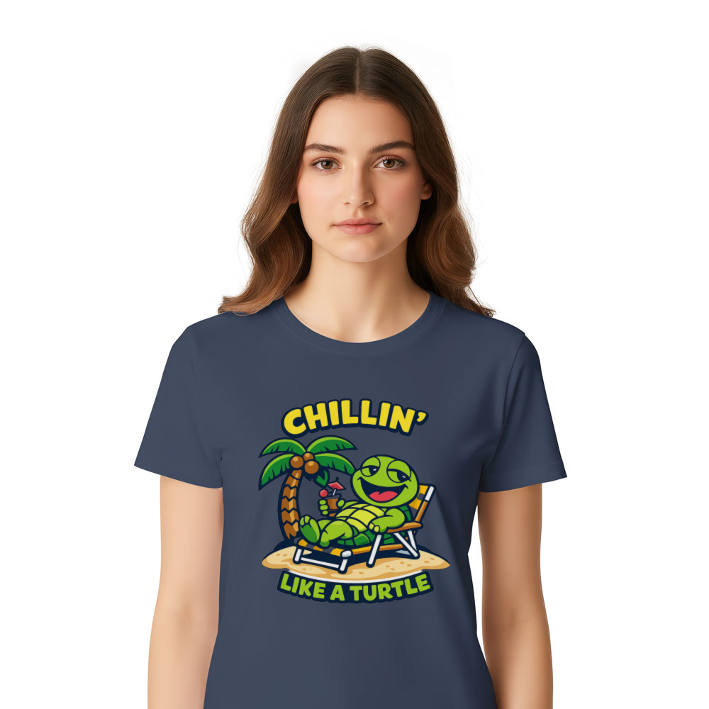 Goofy Turtle Beach Vacation T-Shirt Cute Tropical Chill Design Cute Gifts for Men Women Boy Kids T-Shirt