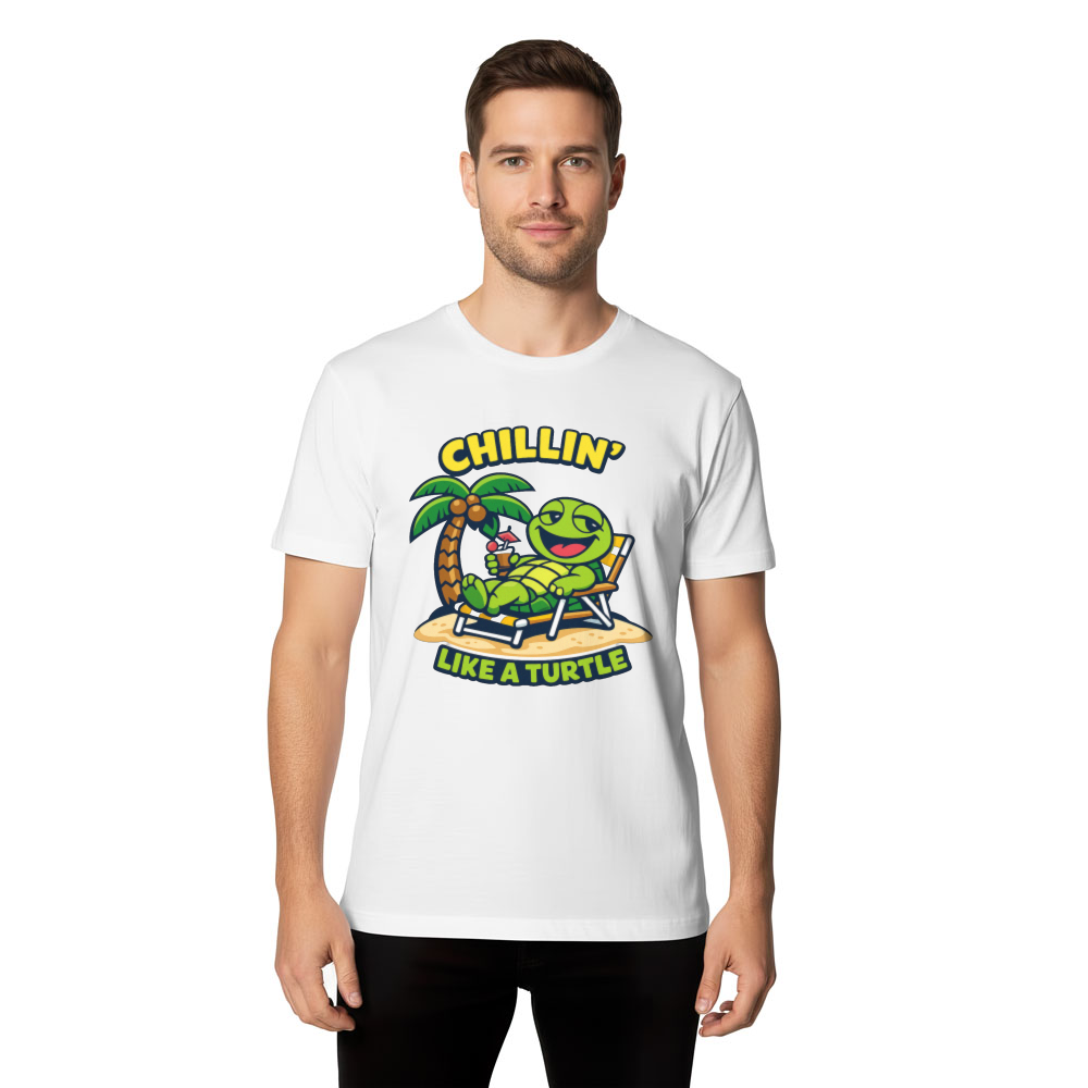 Goofy Turtle Beach Vacation T-Shirt Cute Tropical Chill Design Cute Gifts for Men Women Boy Kids T-Shirt
