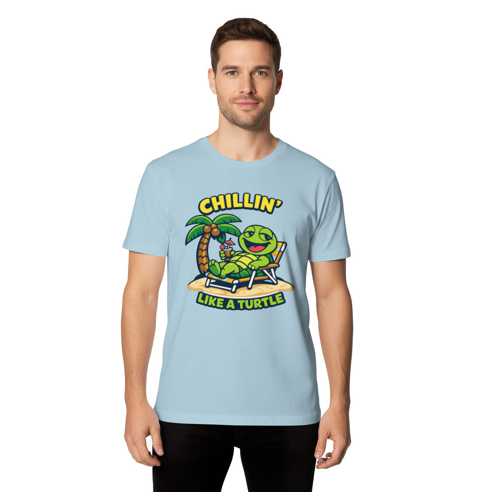 Goofy Turtle Beach Vacation T-Shirt Cute Tropical Chill Design Cute Gifts for Men Women Boy Kids T-Shirt