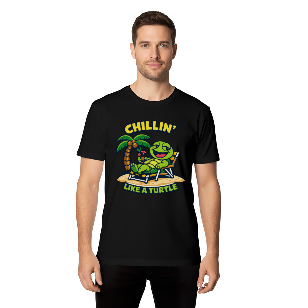 Goofy Turtle Beach Vacation T-Shirt Cute Tropical Chill Design Cute Gifts for Men Women Boy Kids T-Shirt